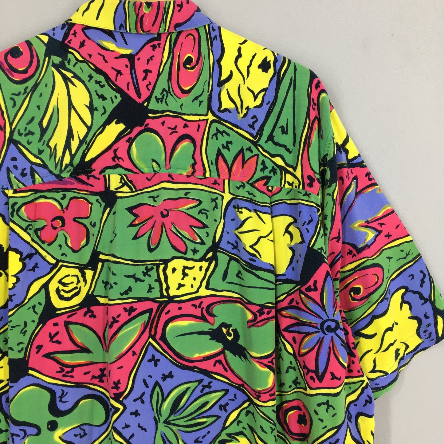 Hawaiian Abstract Rayon Shirt XLarge