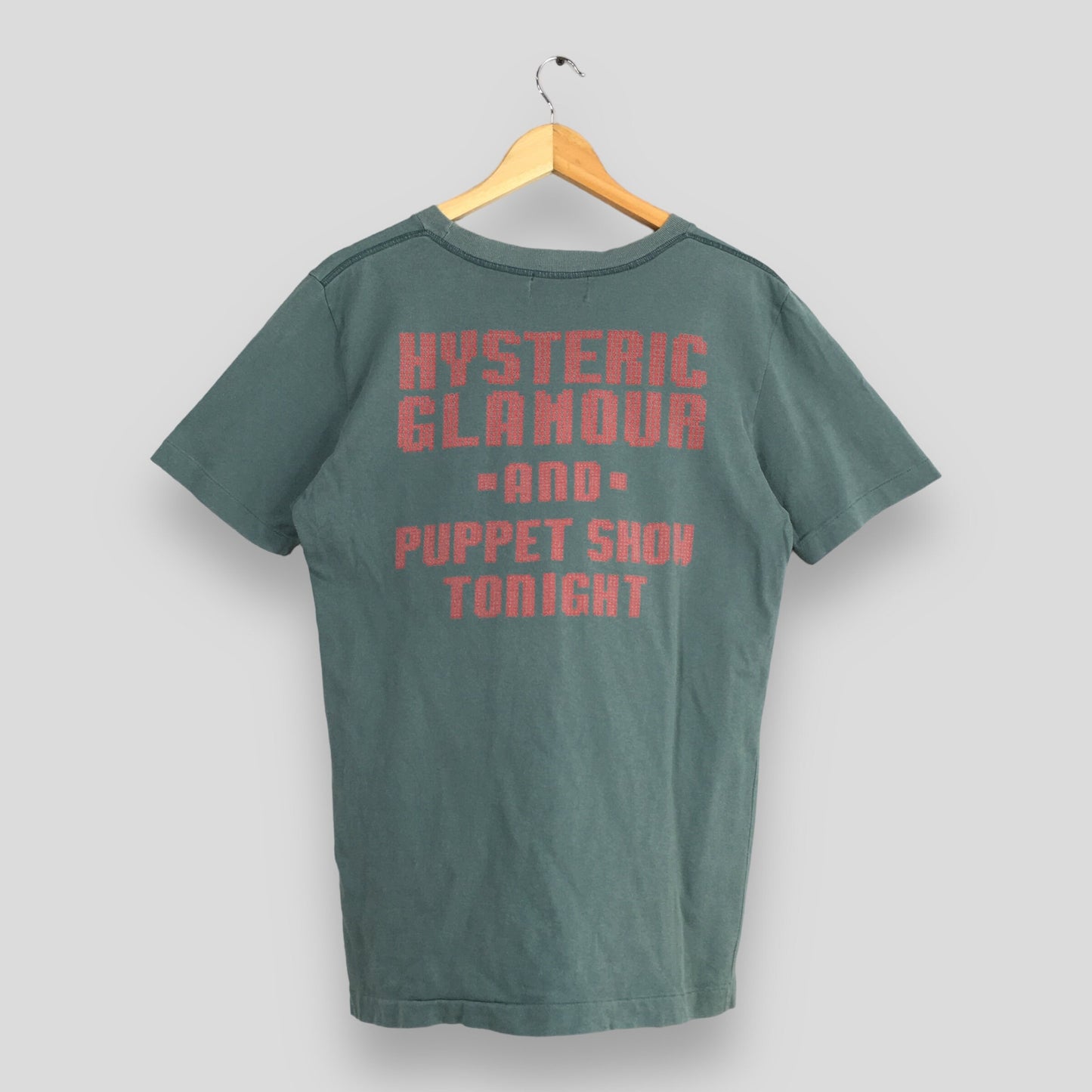 Hysteric Glamour Japan Rock 98 Green T shirt Small