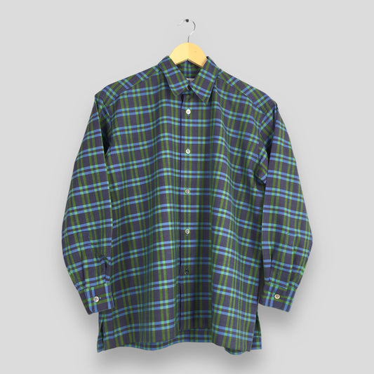 Issey Miyake Plaid Wool Shirt Medium