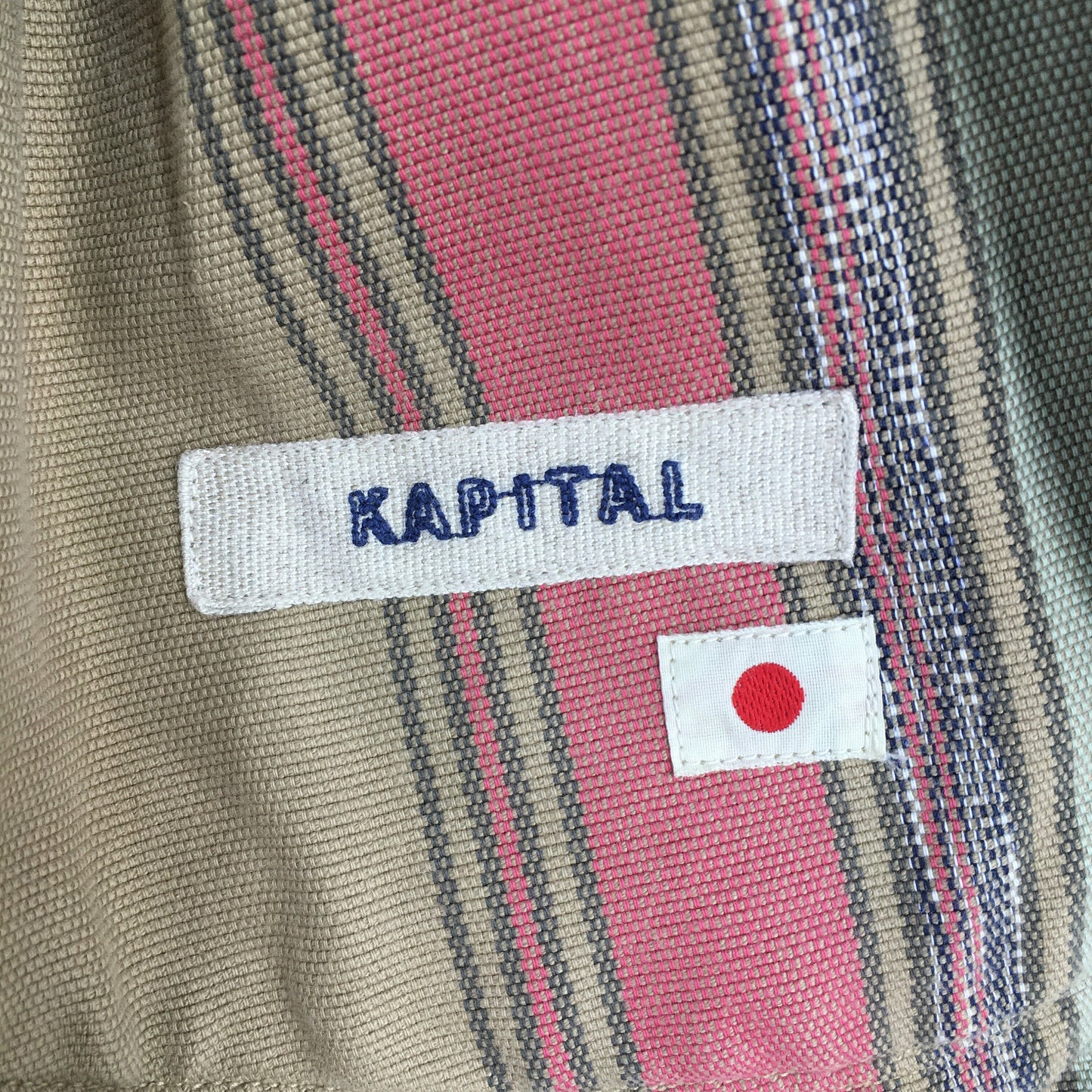 Kapital Kountry Multicolor Striped Denim Jacket Small