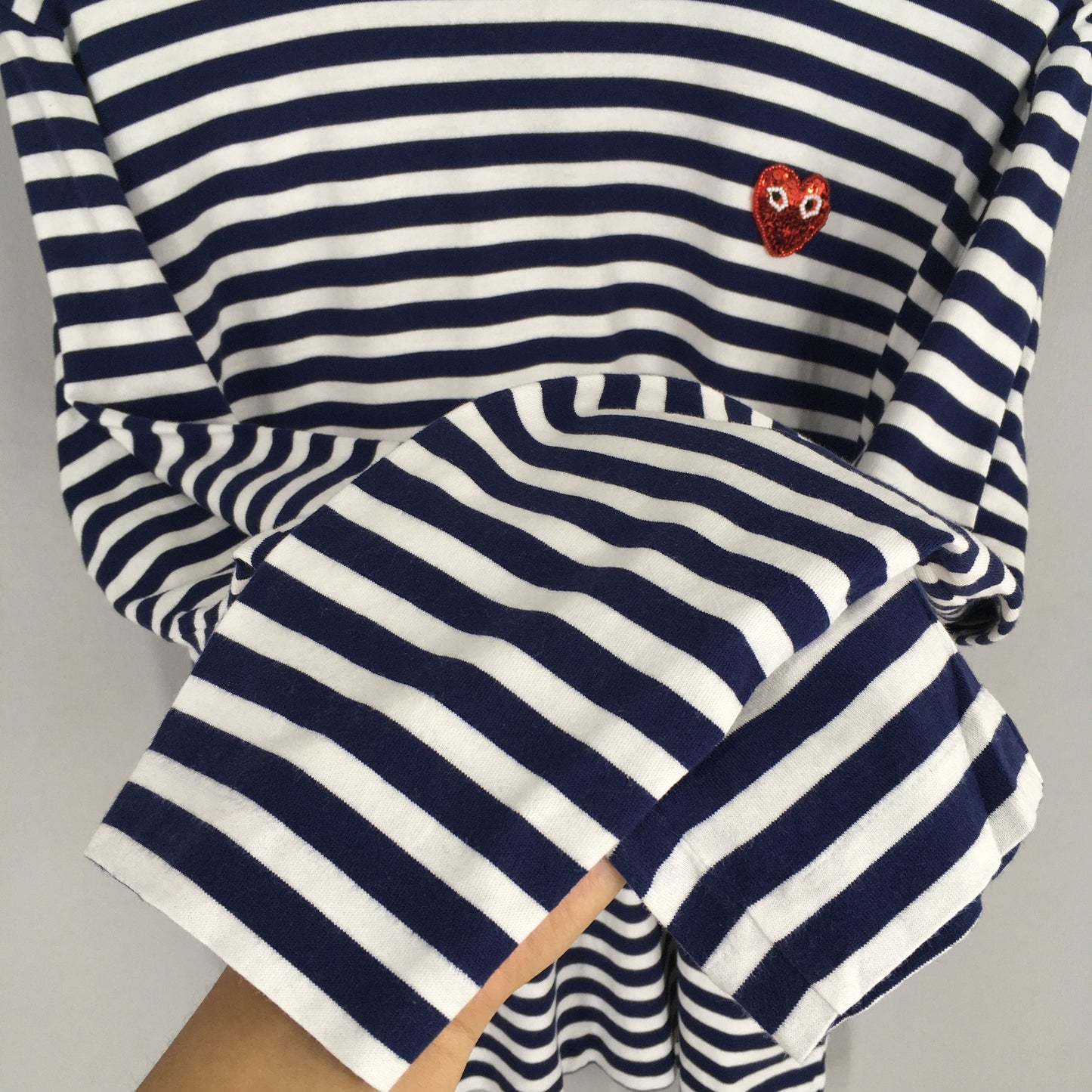 Comme Des Garcons Play Stripes T shirt Large