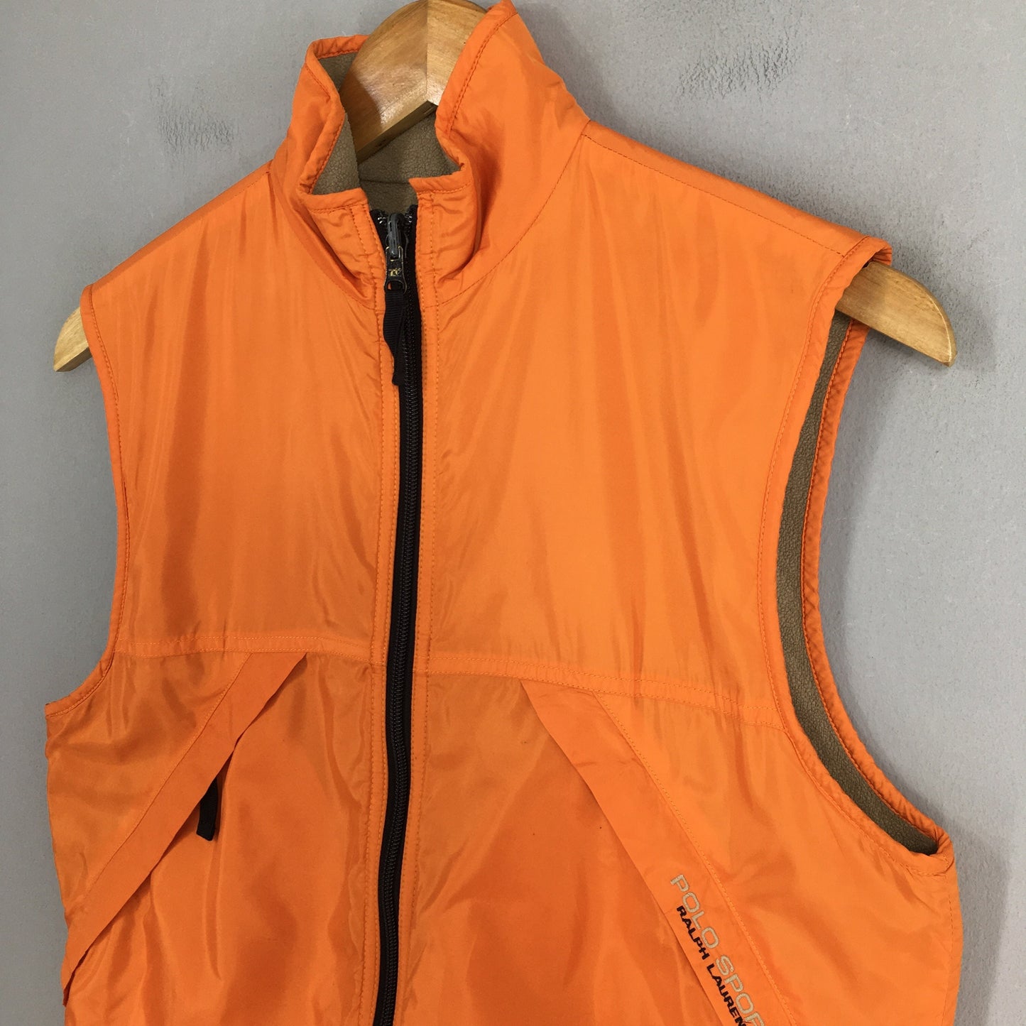 Polo Ralph Lauren Orange Vest Jacket Small