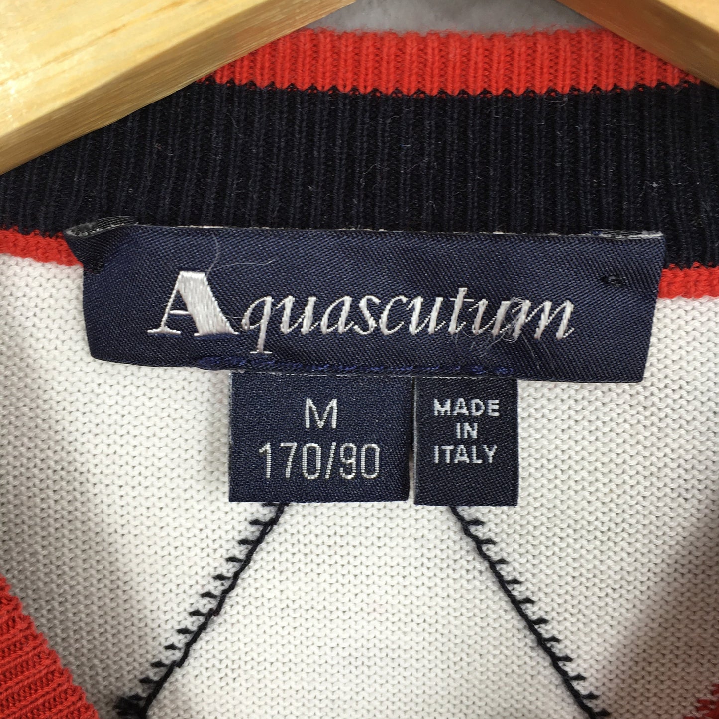 Aquascutum Argyle Red Sweatshirt Medium