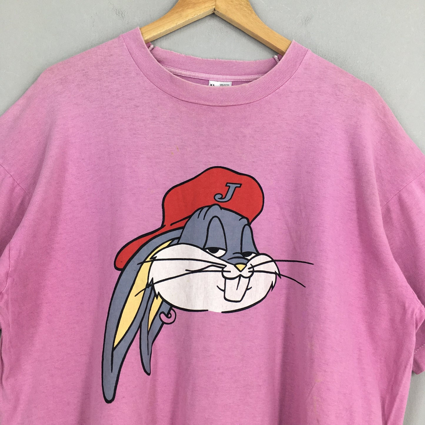 Looney Tunes Bugs Bunny Pink T shirt XLarge