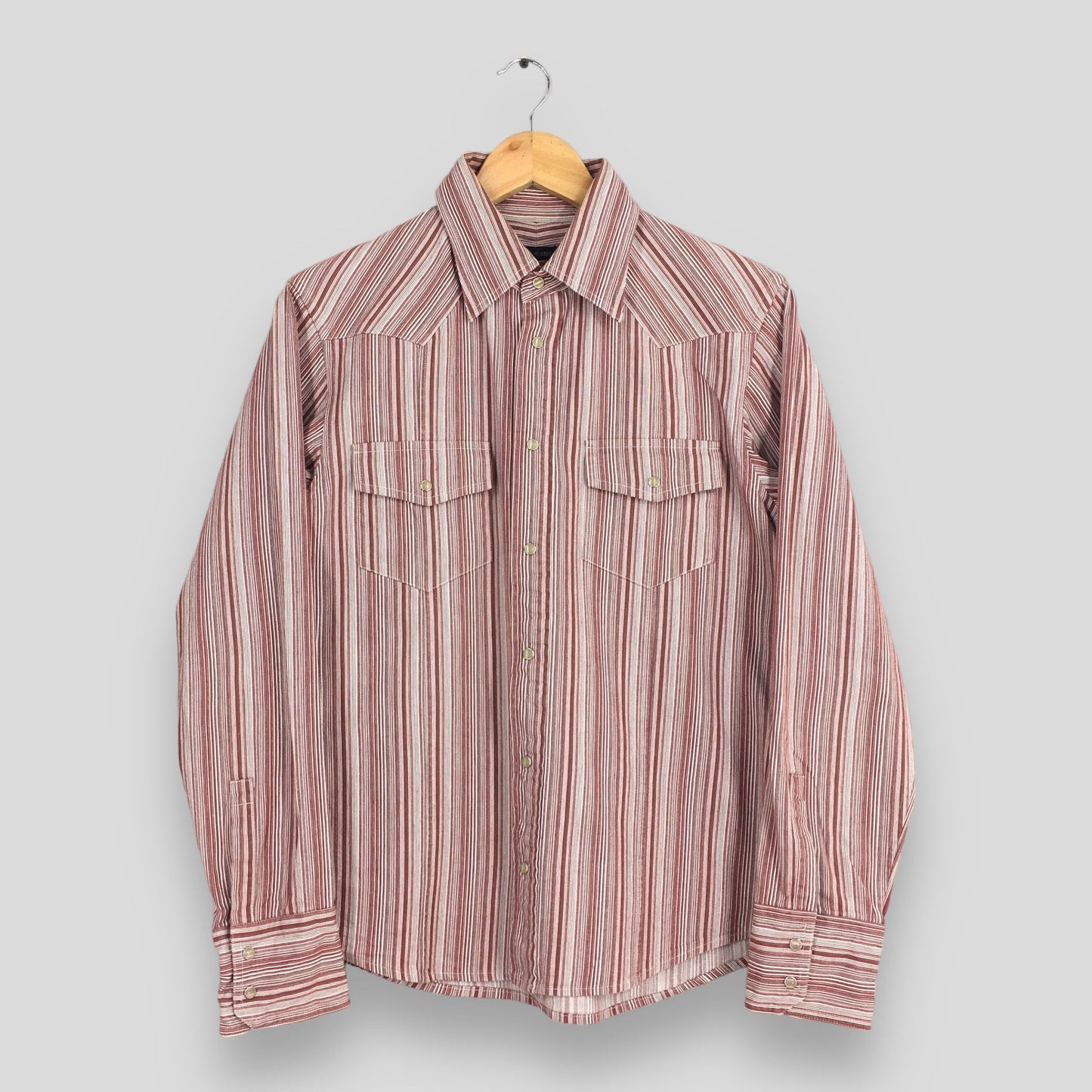 Tete Homme Yohji Multicolor Stripes Western Shirt Small