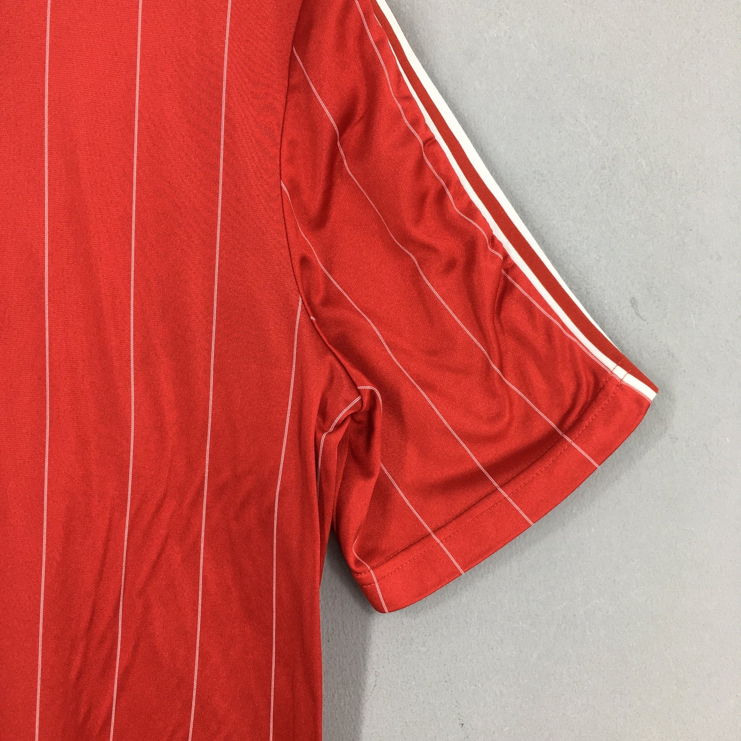 Vintage 80s Adidas Trefoil Red Stripes Jersey Medium