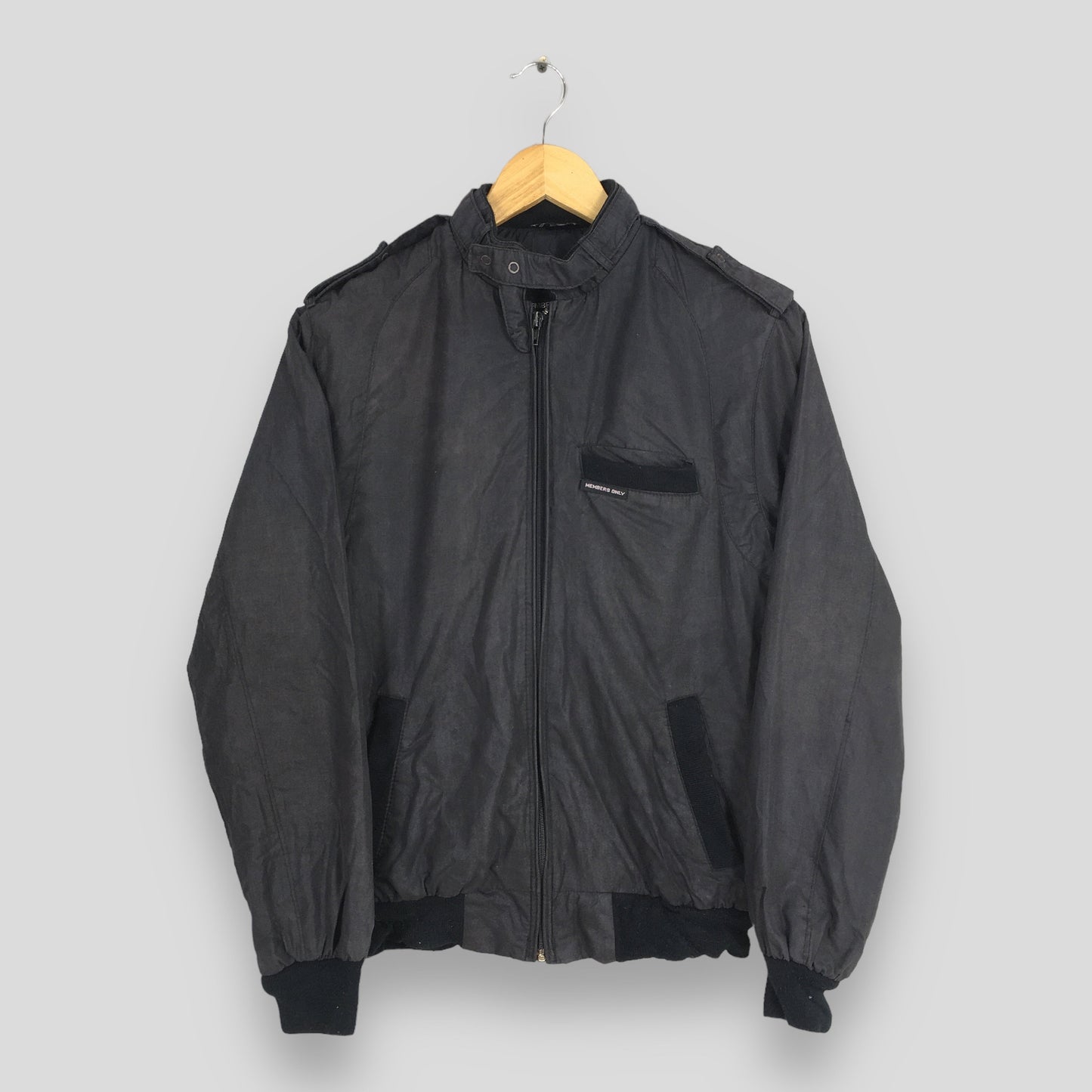 Members Only Harrington Black Jacket Small