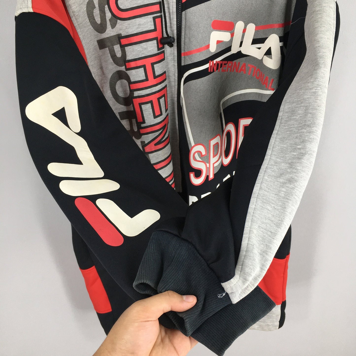 Fila Sherpa Hoodie Multicolor Parka XLarge