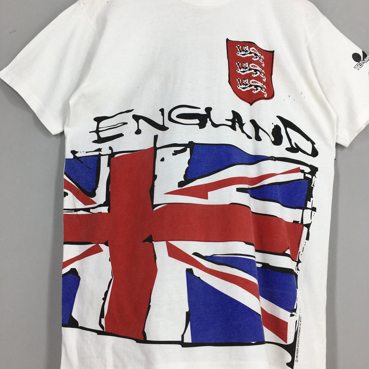 England World Cup Usa 1994 Football White T shirt Medium