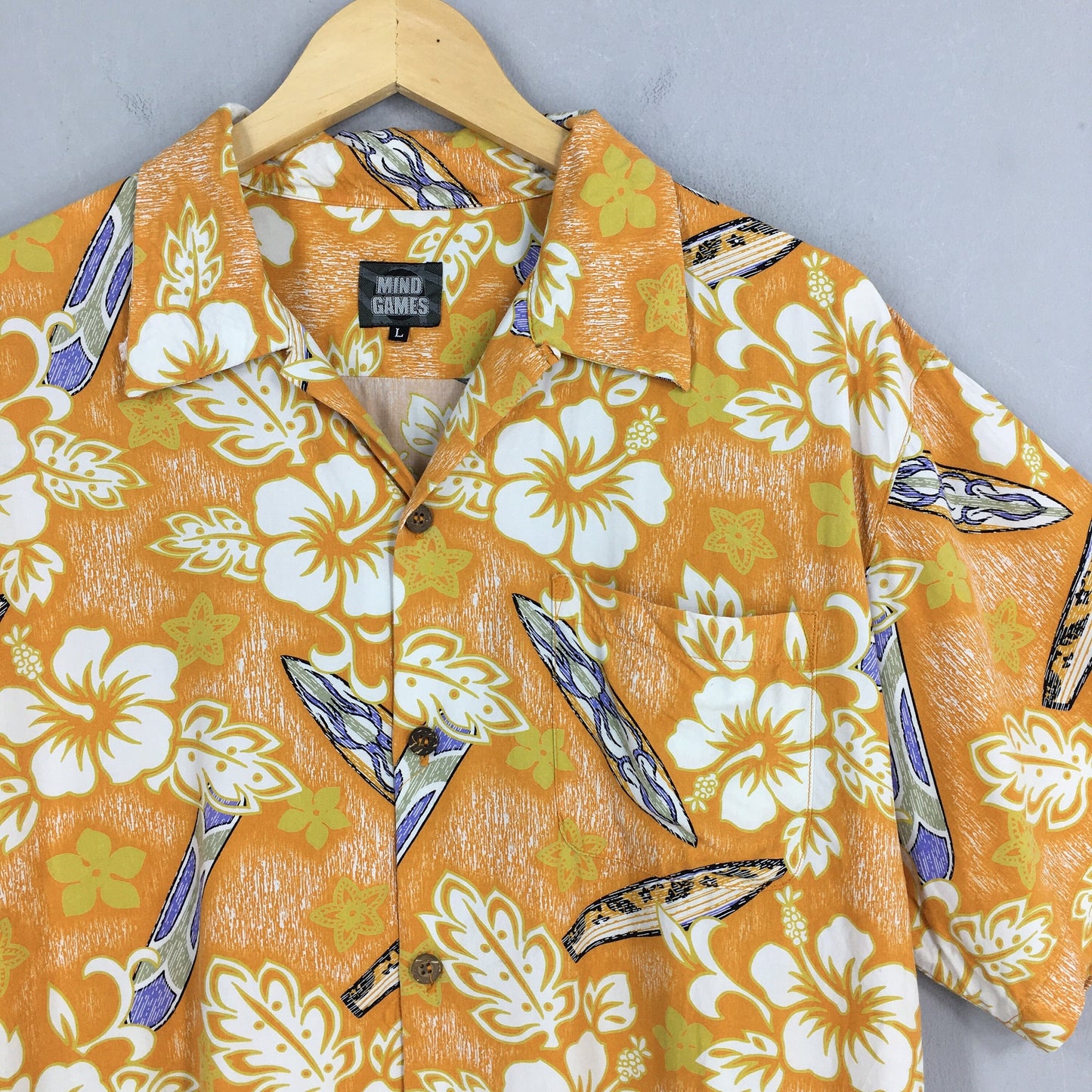 Aloha Beach Floral Shirt Large