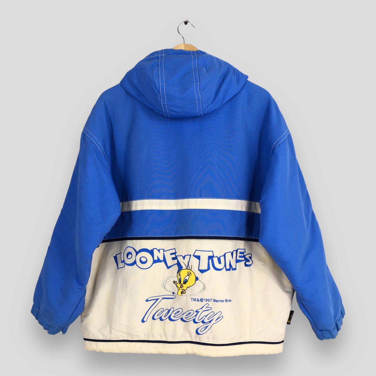 Looney Tunes Warner Bros Tweety Bird Hoodie Jacket Medium