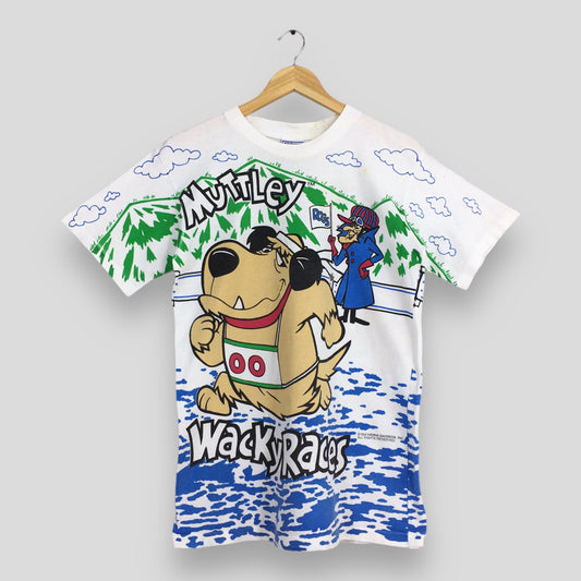 Muttley Wackyraces Dog White T shirt Medium