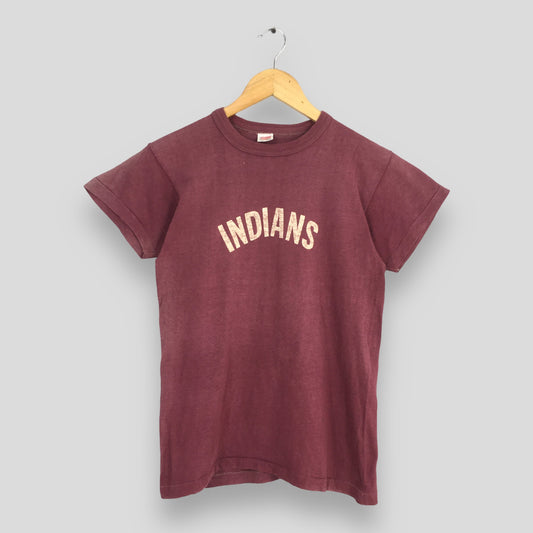 Vintage 1960's Hanes Sport Indians Plainfield Tshirt Small