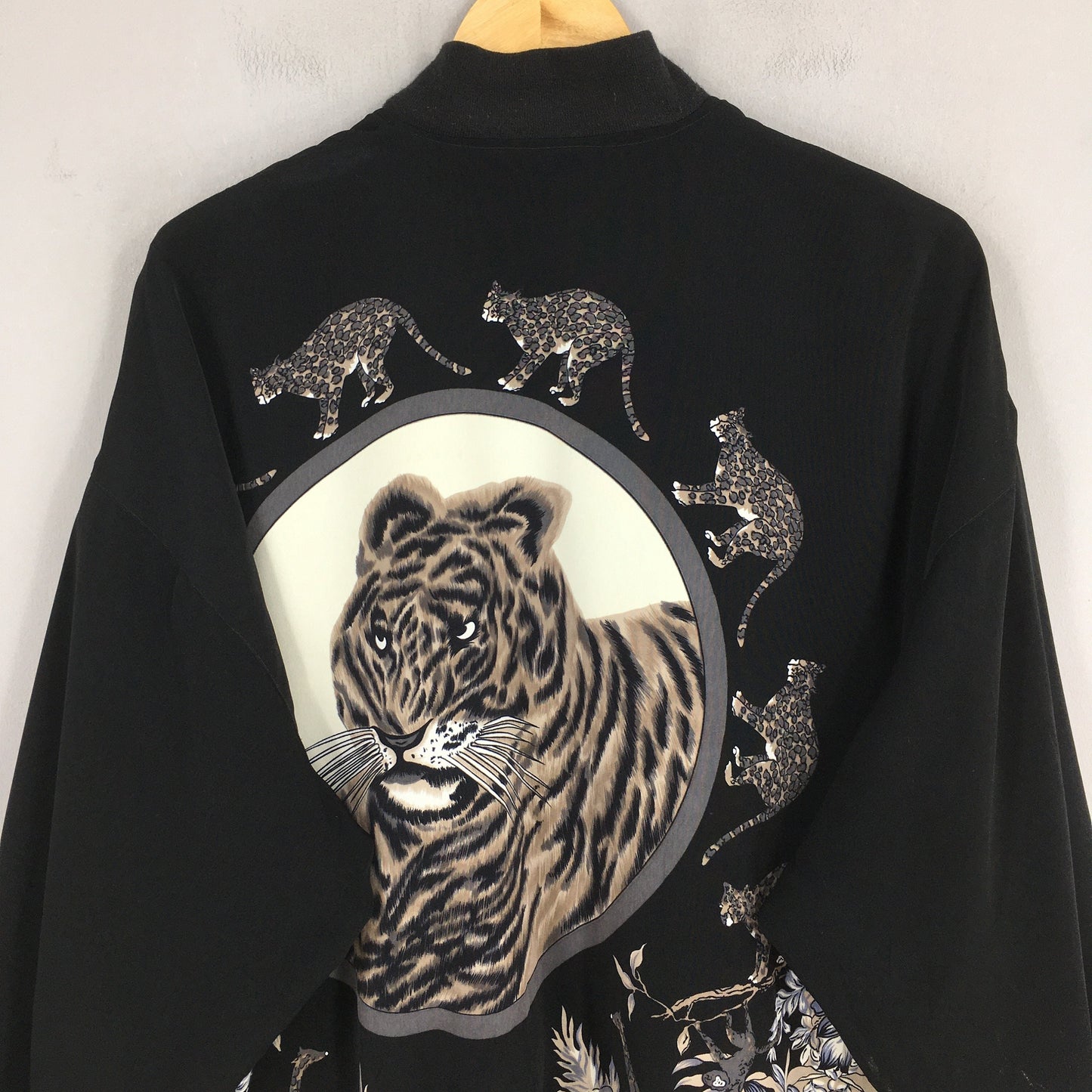 Bomber Baroque Tiger Overprint Jacket XLarge