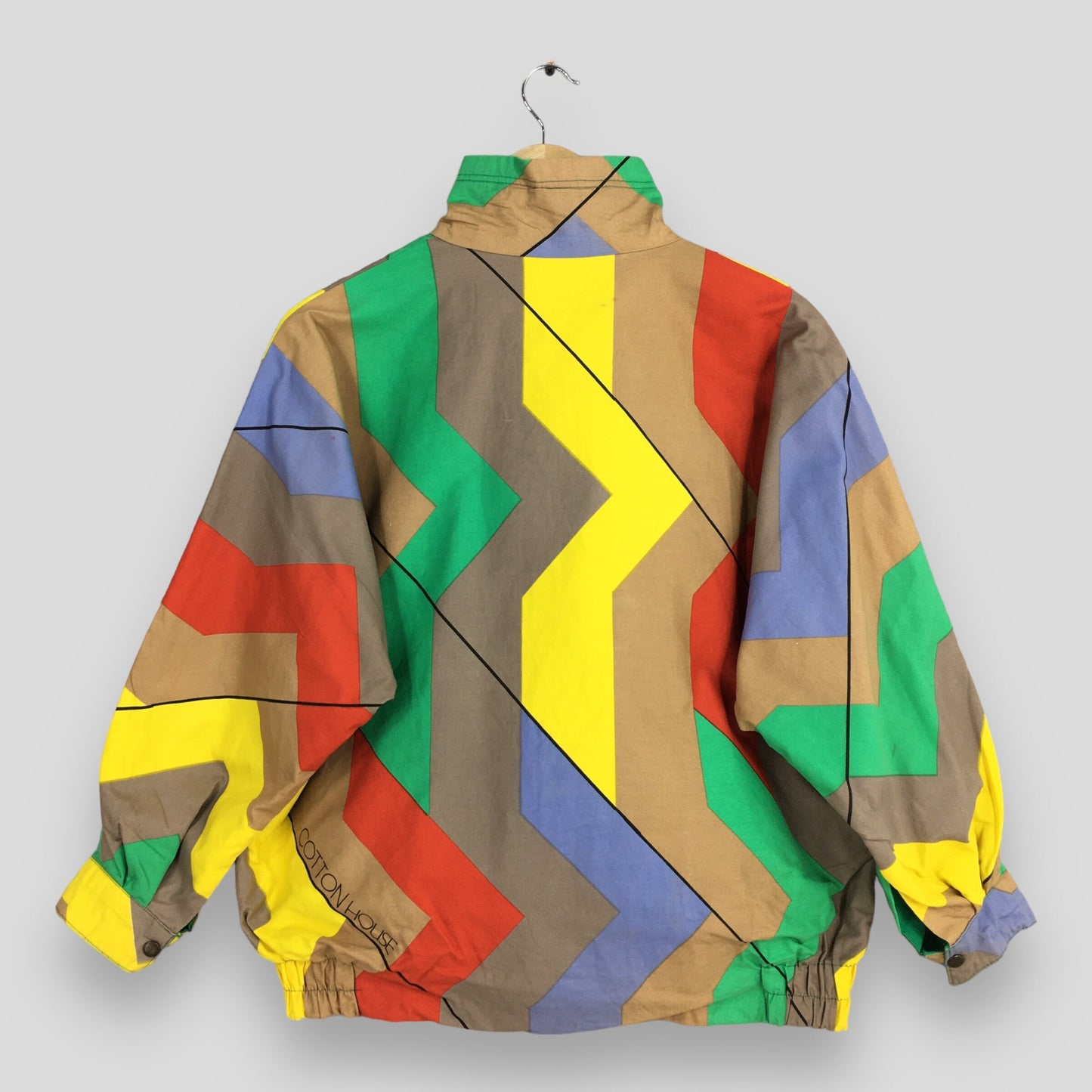 Retro Abstract Multicolor Jacket Mens Large