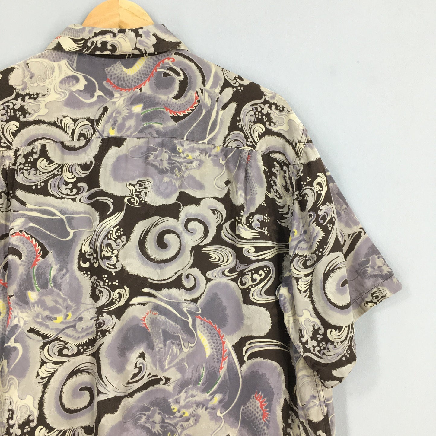 Rockabilly Hawaiian Dragon Shirt Medium