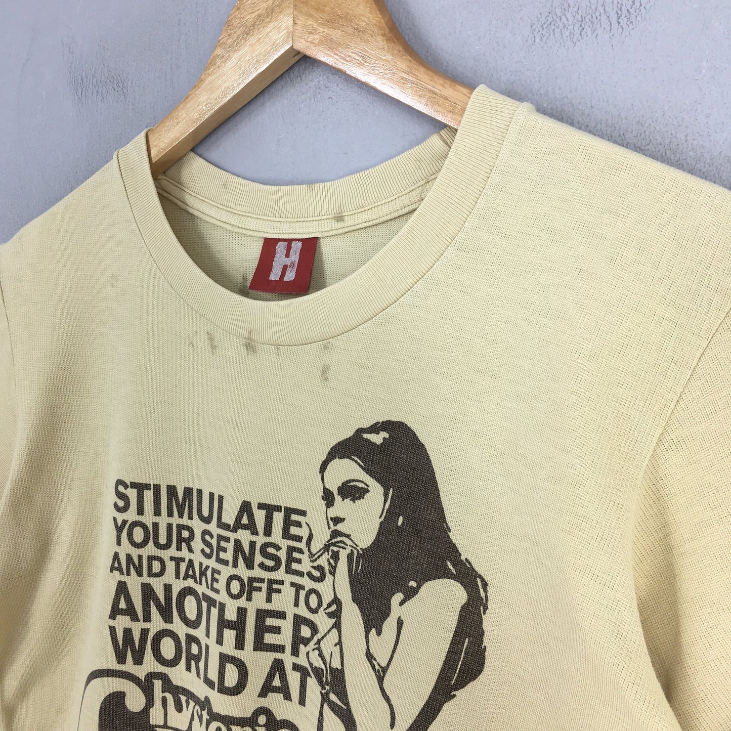 Hysteric Glamour Japan Yellow T shirt Small