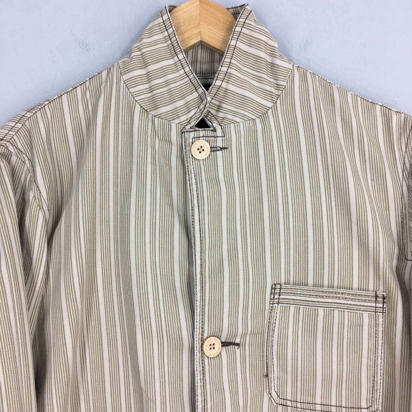 Woolrich Stripes Beige Jacket Large