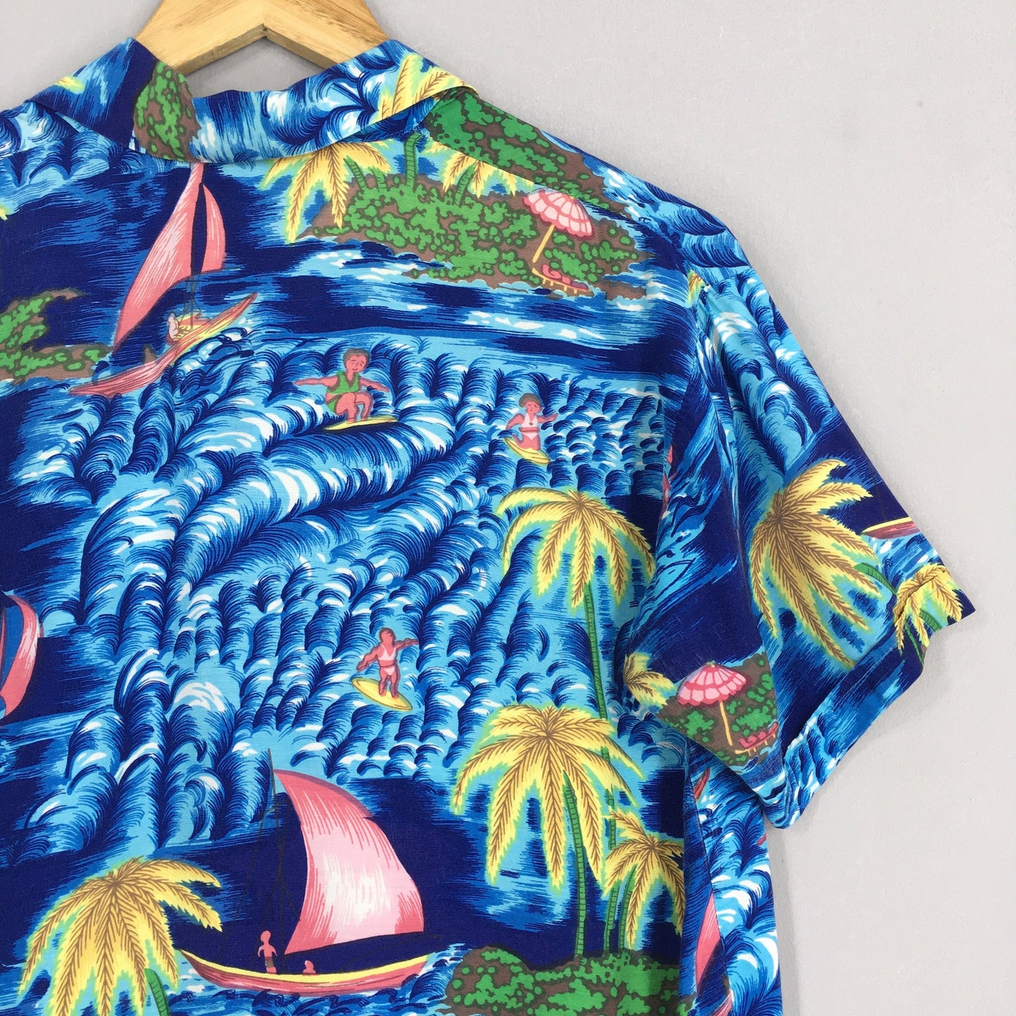 Vintage Hawaiian Palm Tree Tropical Shirt Small