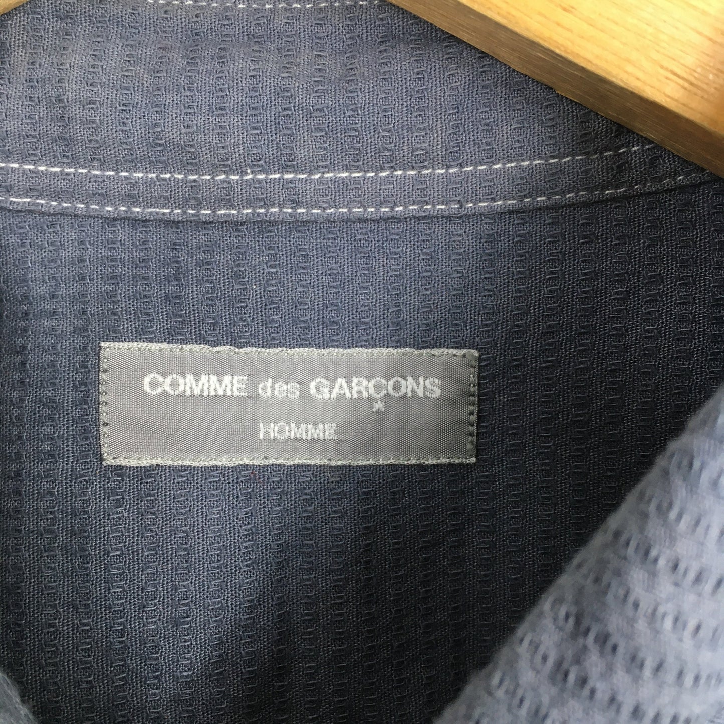 Comme Des Garcons Homme Gray Oxfords Shirt Casual Medium