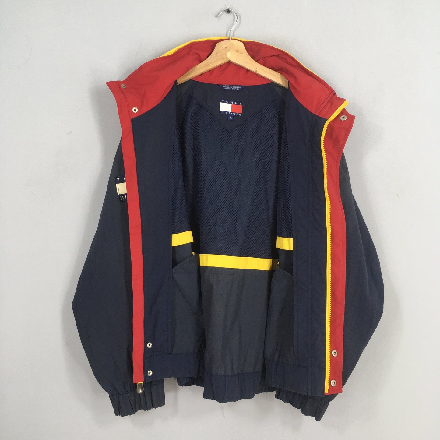 Tommy Hilfiger Blue Hoodie Jacket Large