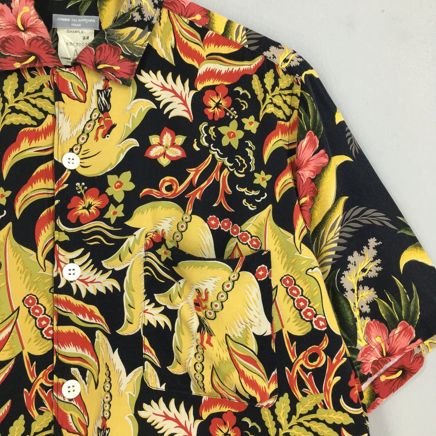 Comme Des Garcons Homme Aloha Rayon Shirt Medium