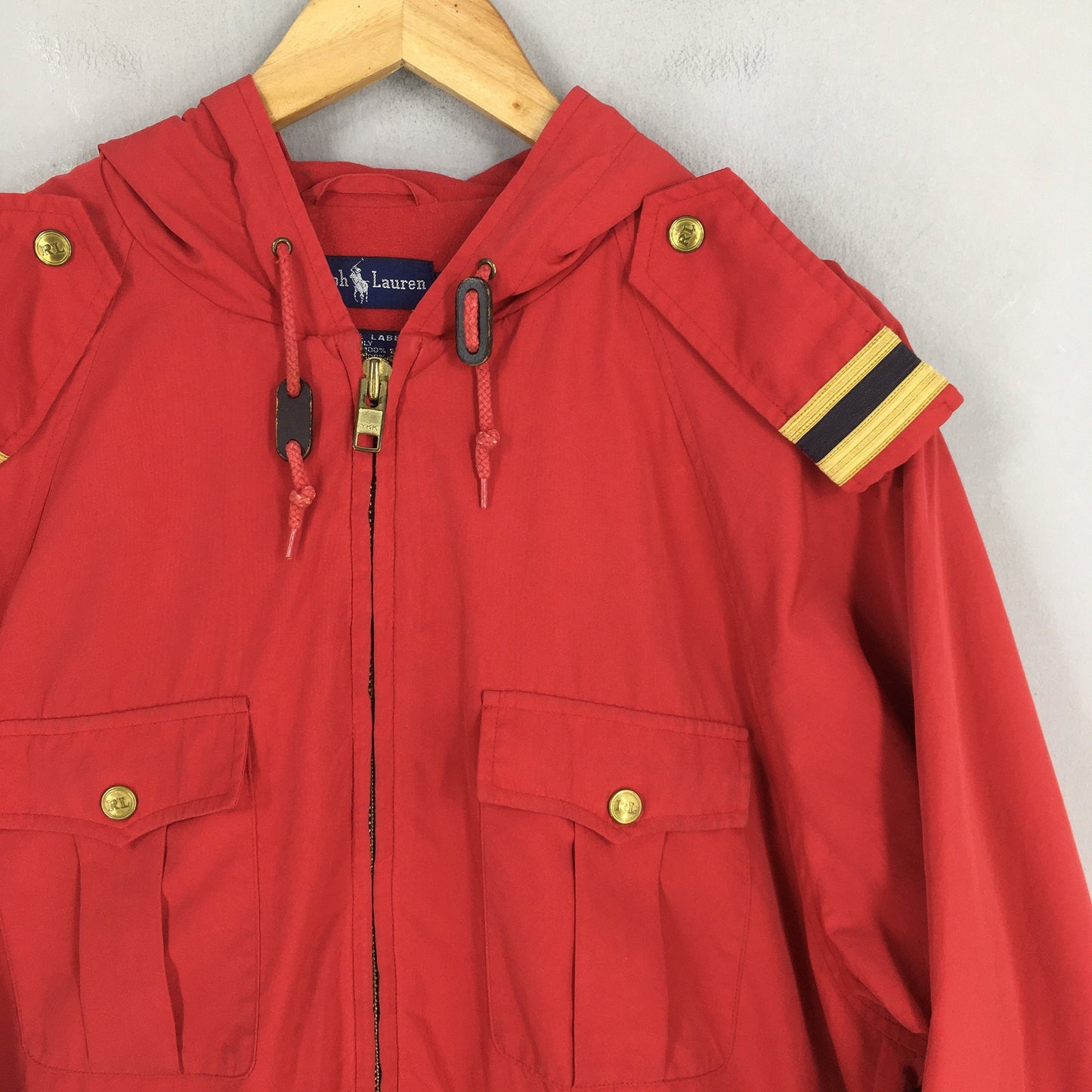 Polo Sport Ralph Lauren Red Parka Hoodie Small