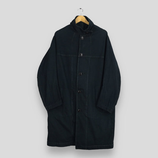 Ys Yohji Yamamoto Black Long Jacket Large