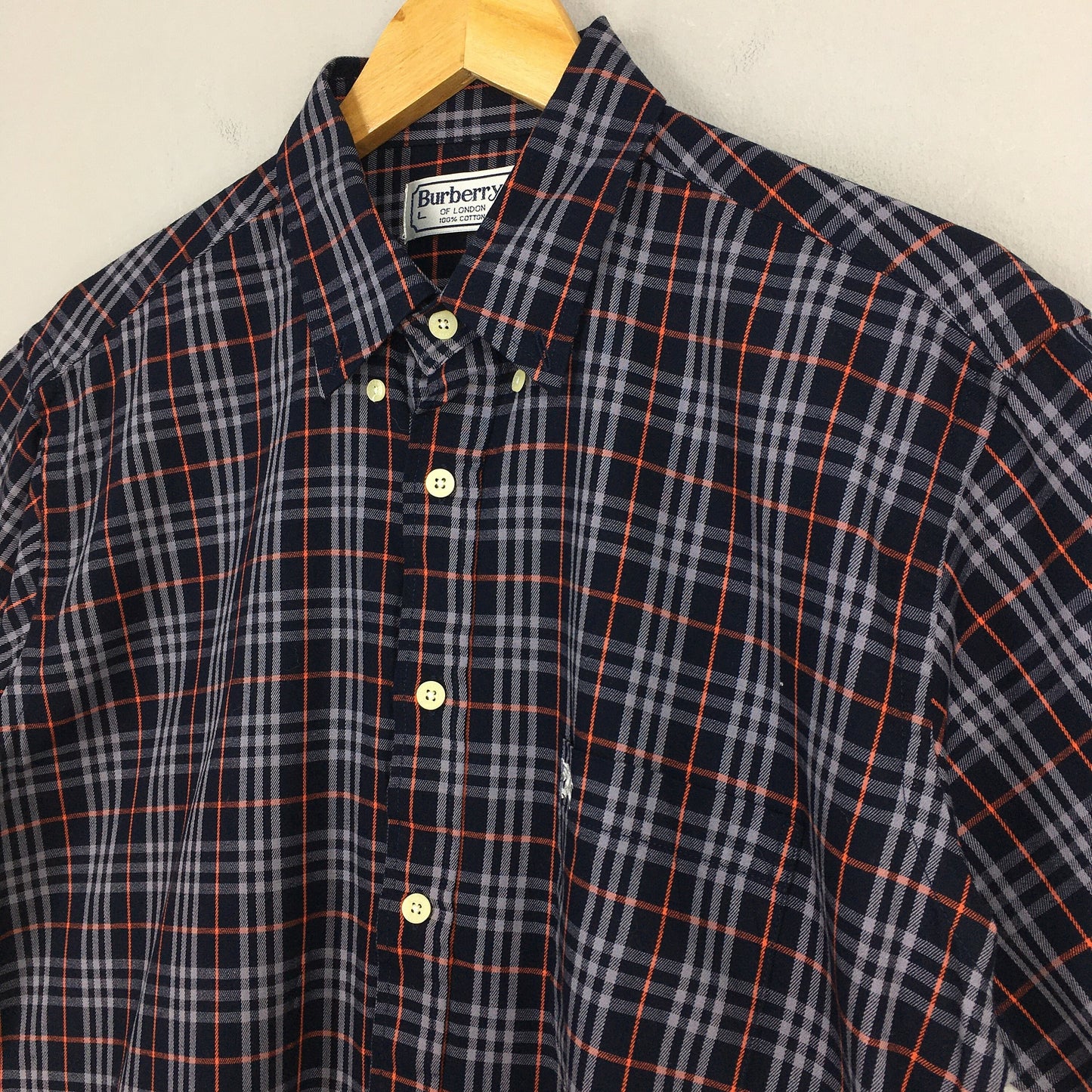 Burberrys Nova Check Blue Shirt Medium