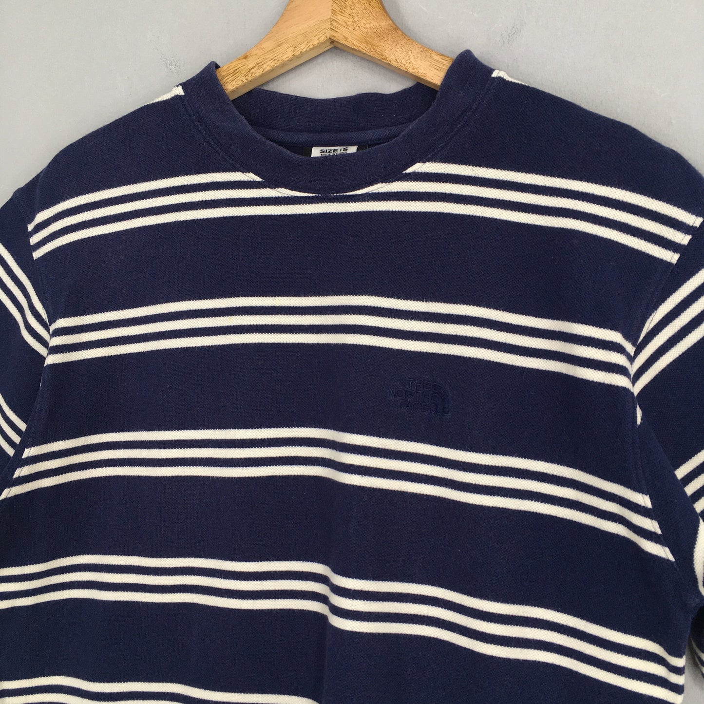 The North Face Striped Blue T shirt Small