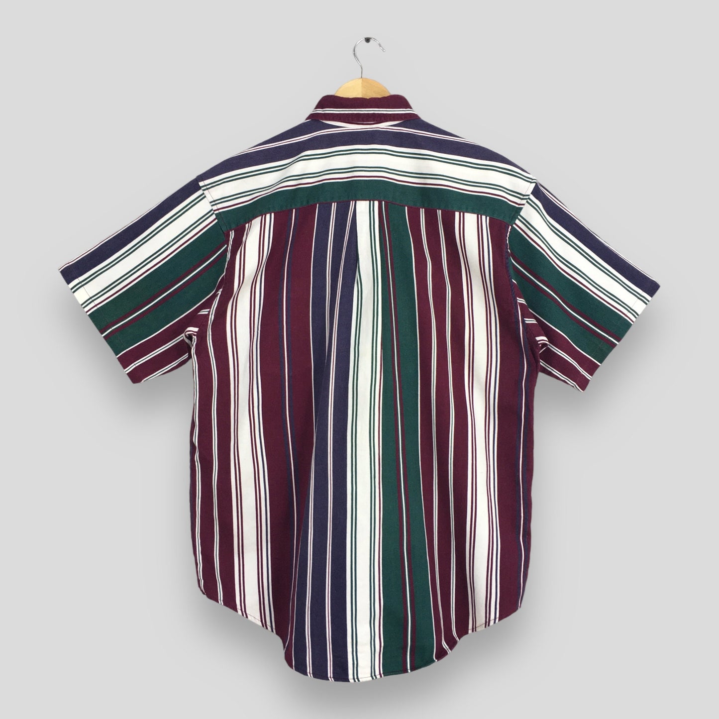 Multicolor Stripes Flannel Shirt Large