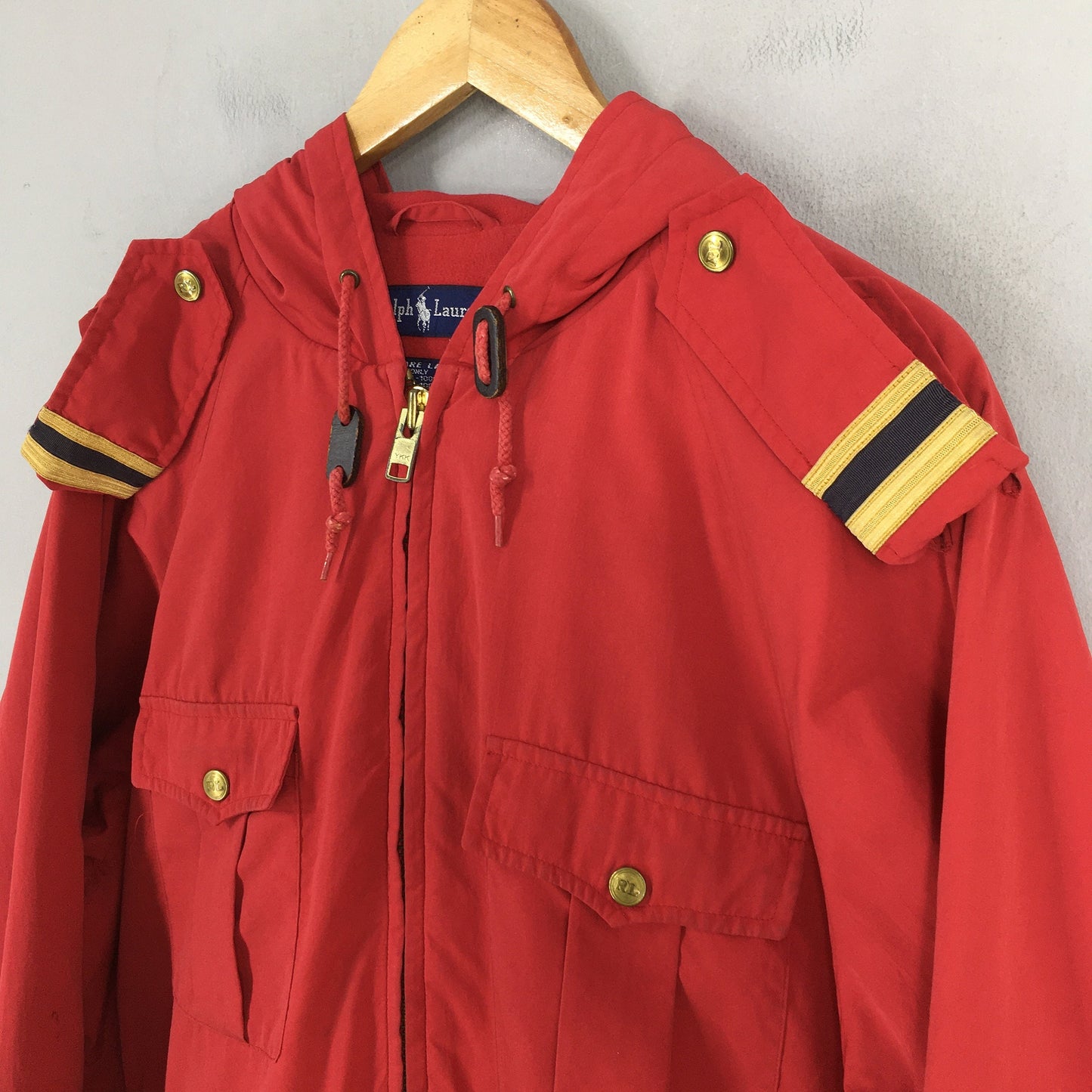 Polo Sport Ralph Lauren Red Parka Hoodie Small