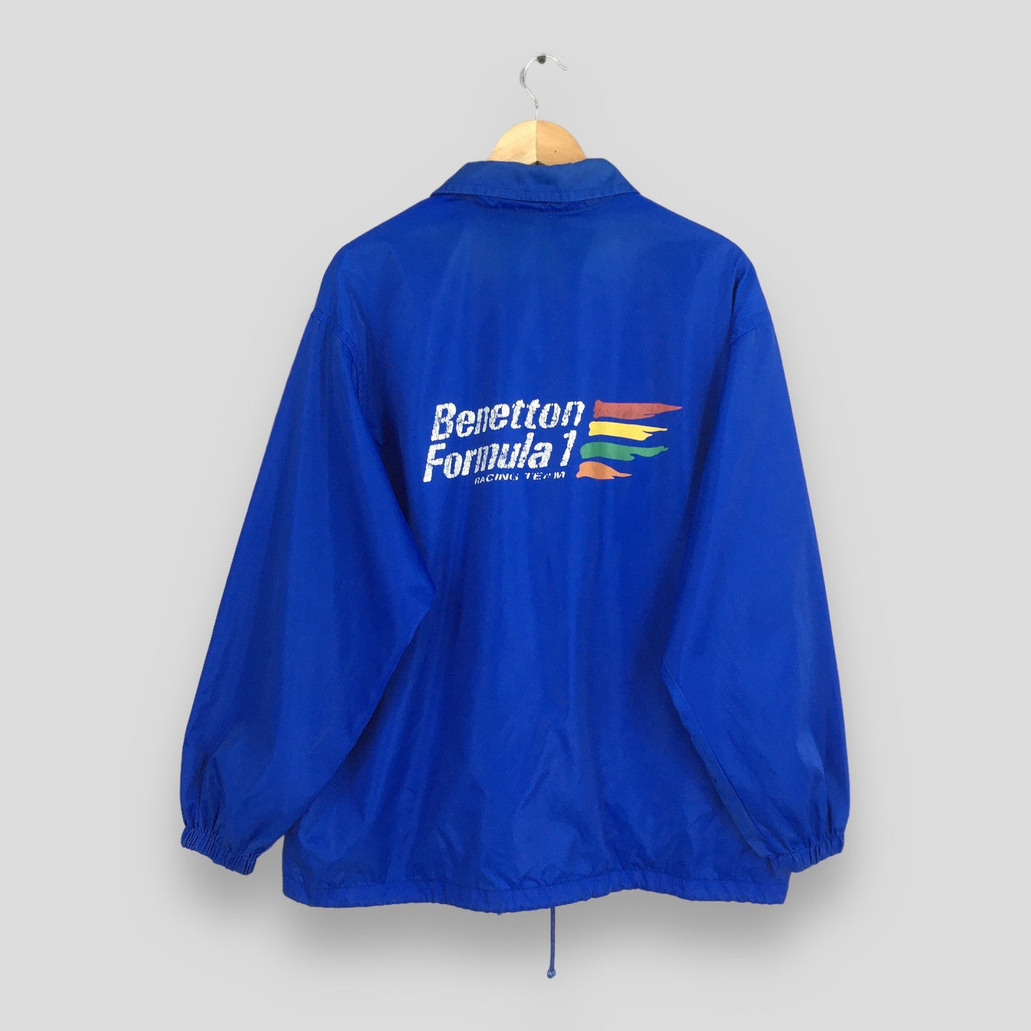 Benetton Formula 1 Windbreaker Blue Jacket XLarge