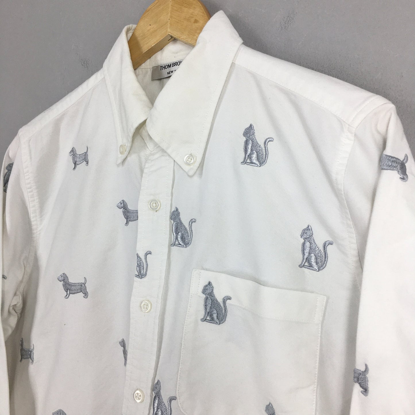 Thom Browne White Oxfords Shirt Medium