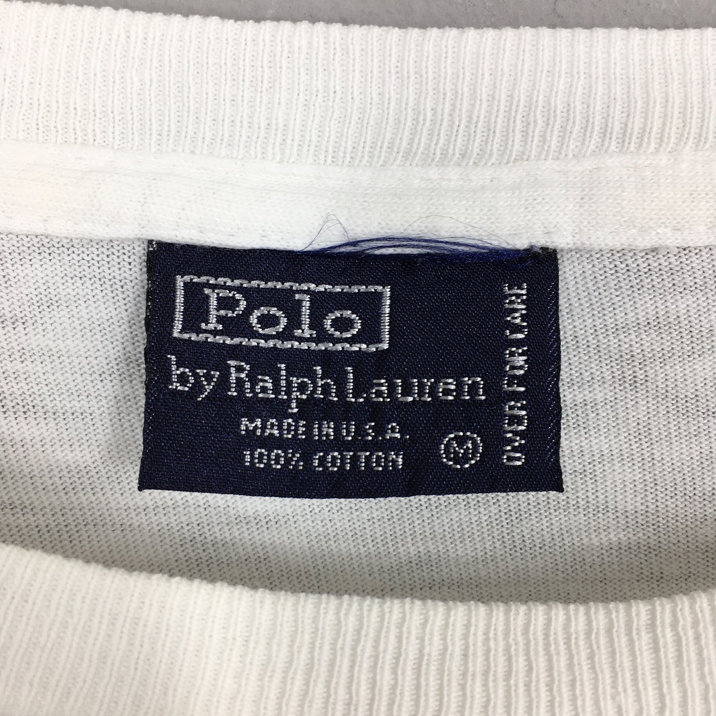 Polo Bear Playing Golf Ralph Lauren White Shirt Medium