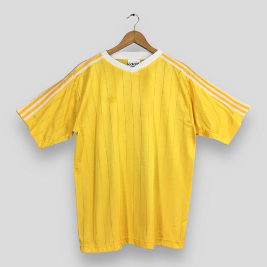 Adidas Trefoil Yellow Stripes Jersey Large