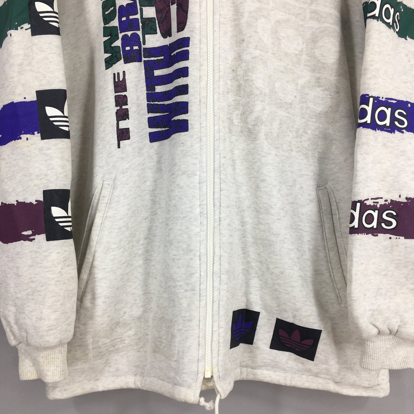 Adidas Sherpa Sweatshirt Hoodie XLarge