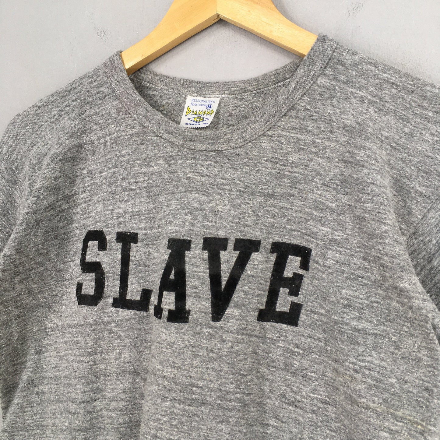 Slave Spell Out Logo T shirt Medium