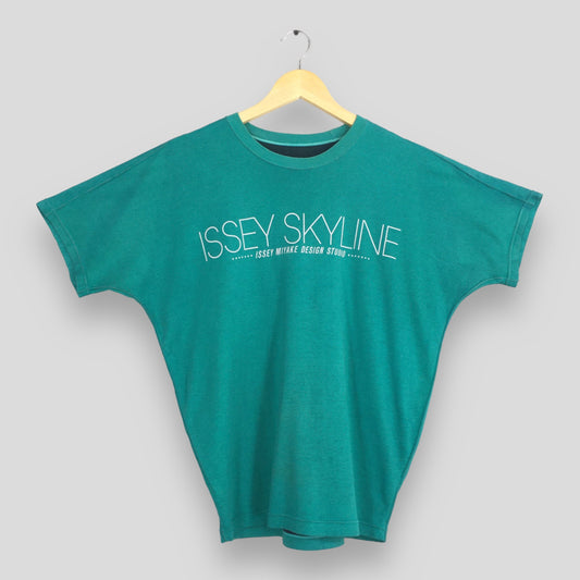 Issey Skyline Design Green Tshirt Medium