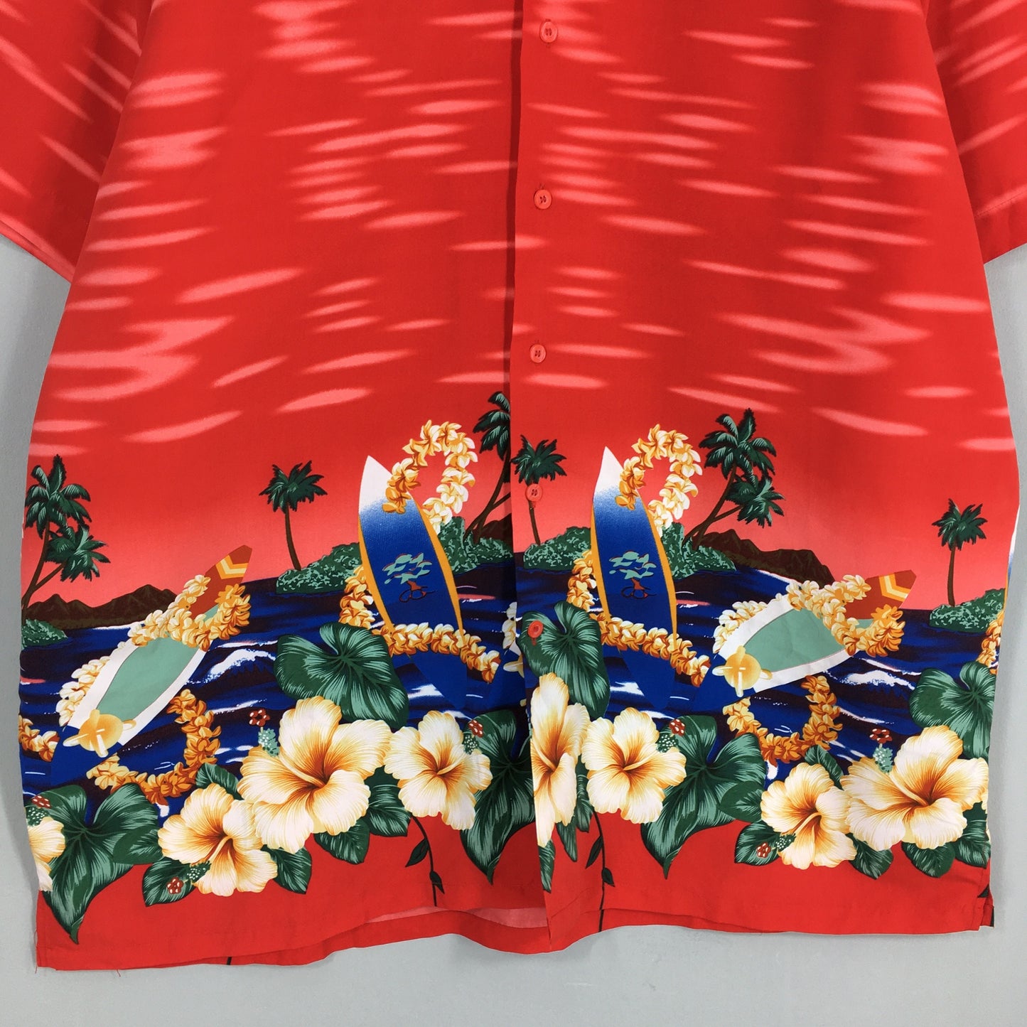 Leaves Hawaii Aloha Red Shirts 2XLarge