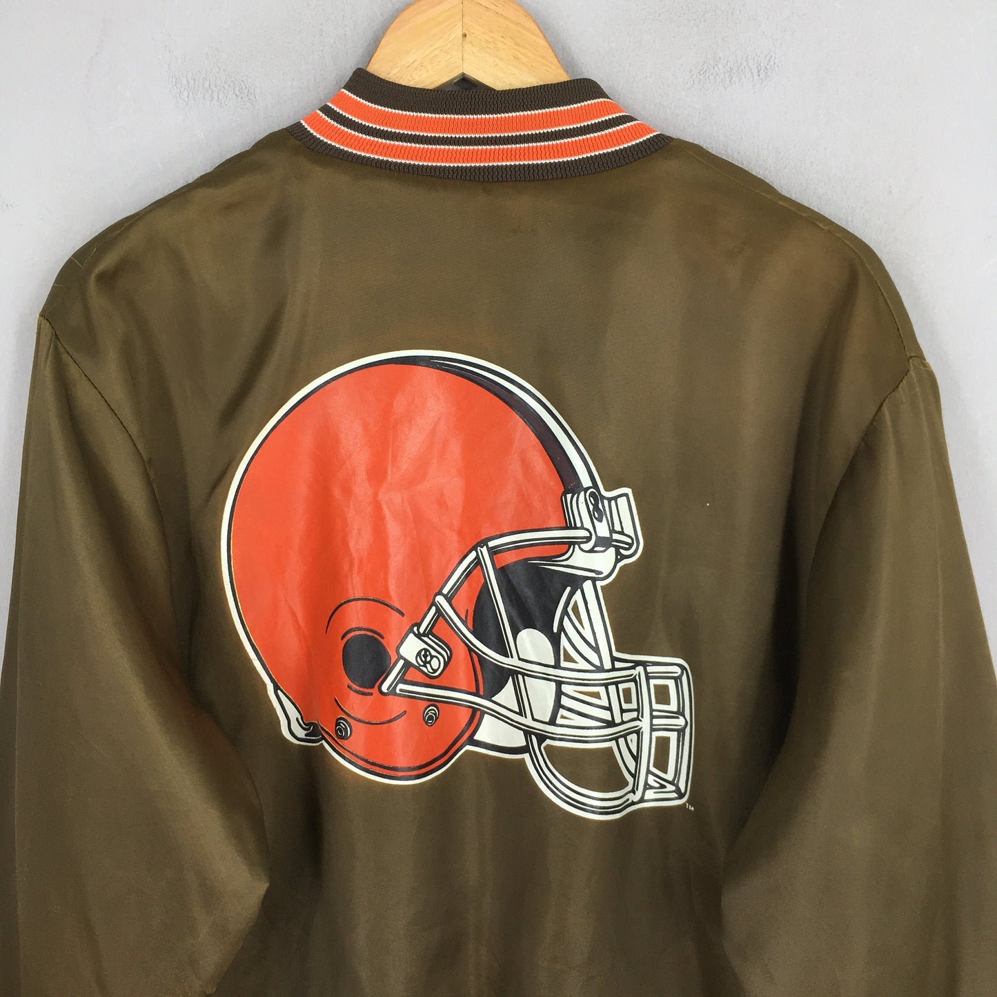 Cleveland Browns Rugby NFL Bomber Jacket Large