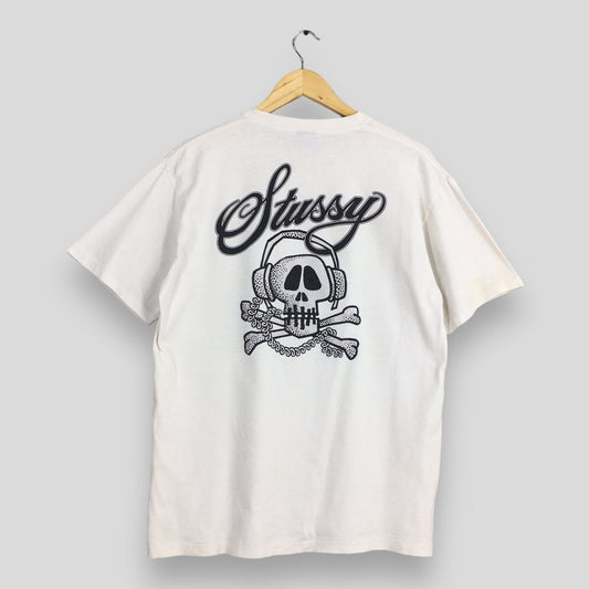 Stussy Usa Skater White T shirt Medium