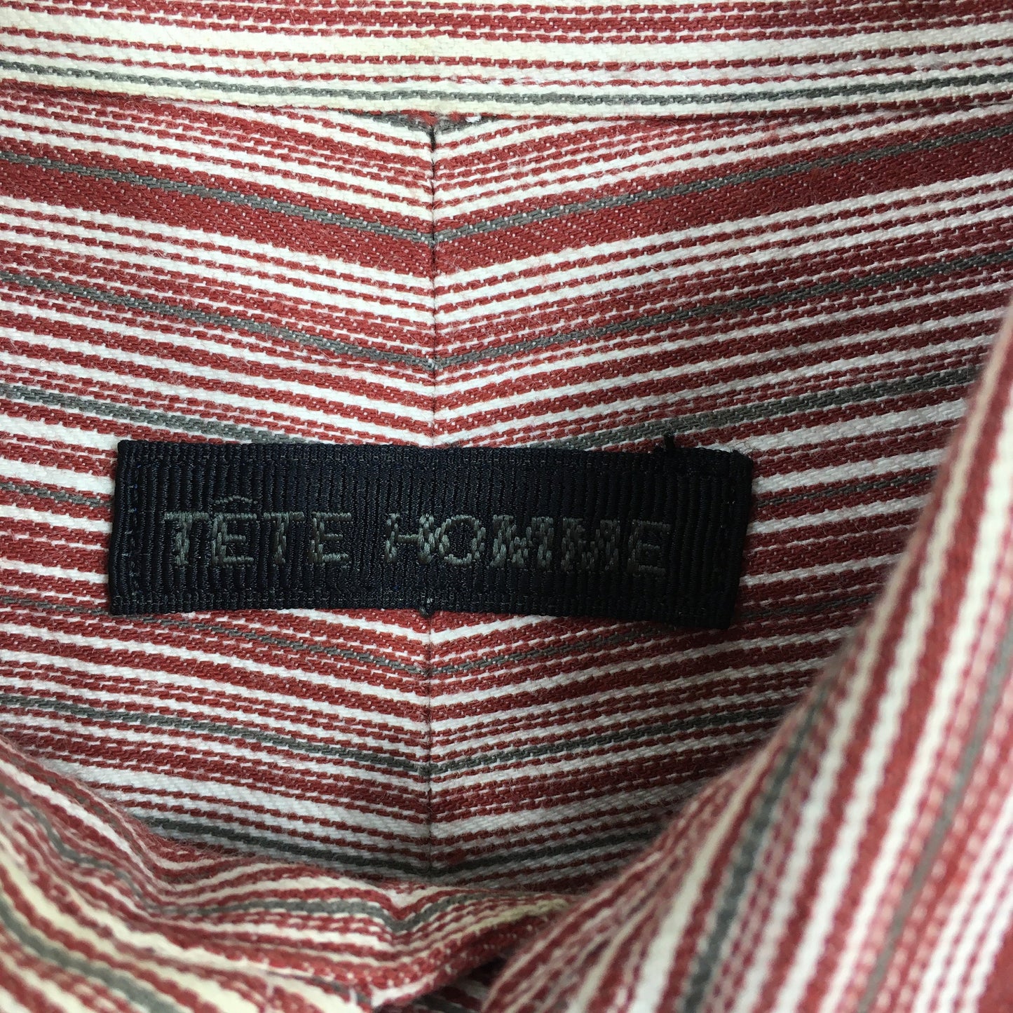 Tete Homme Yohji Multicolor Stripes Western Shirt Small