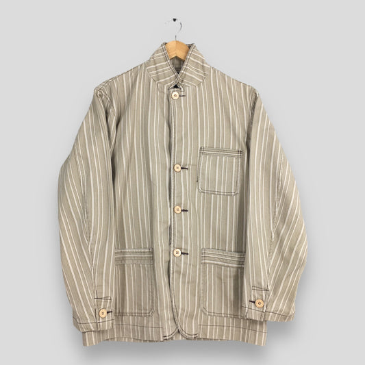 Woolrich Stripes Beige Jacket Large