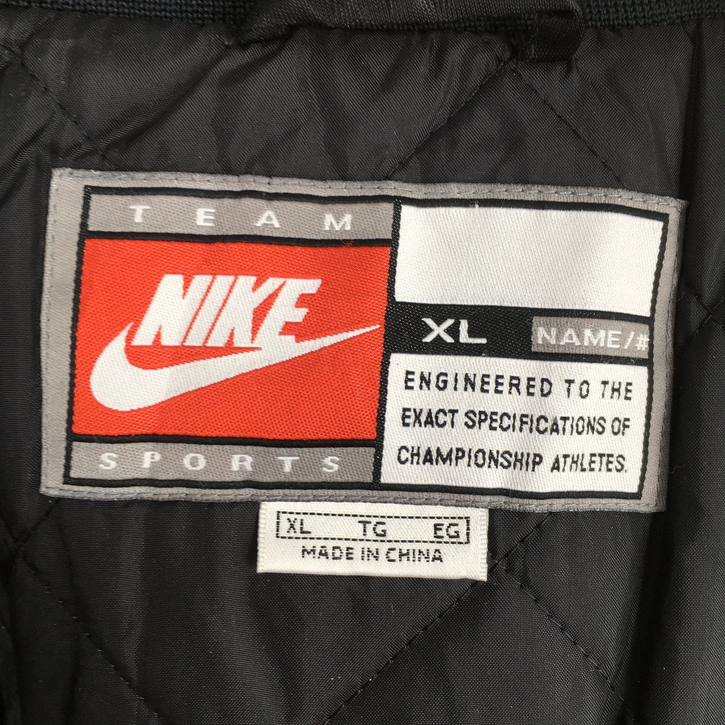 Nike Swoosh Black Puffer Jacket XLarge