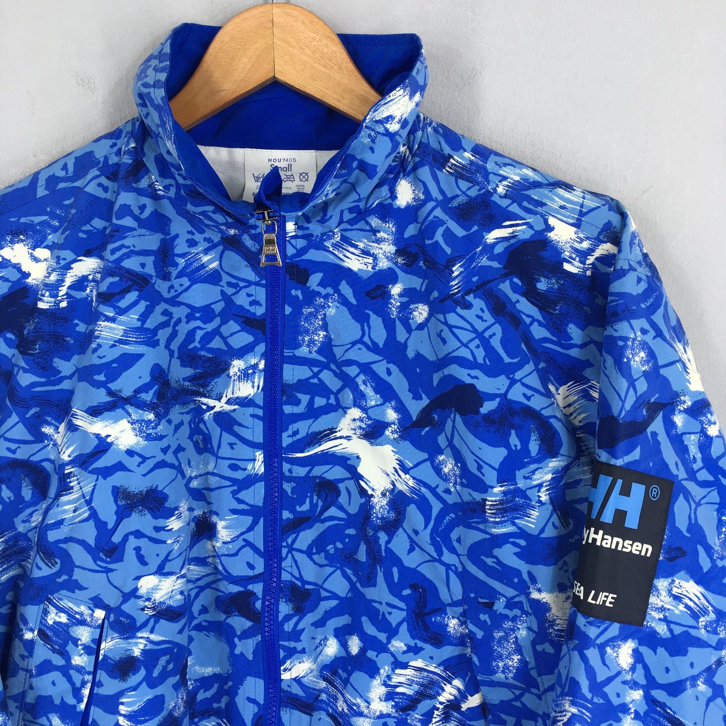 Helly Hansen Sea Life Abstract Windbreaker Jacket Medium