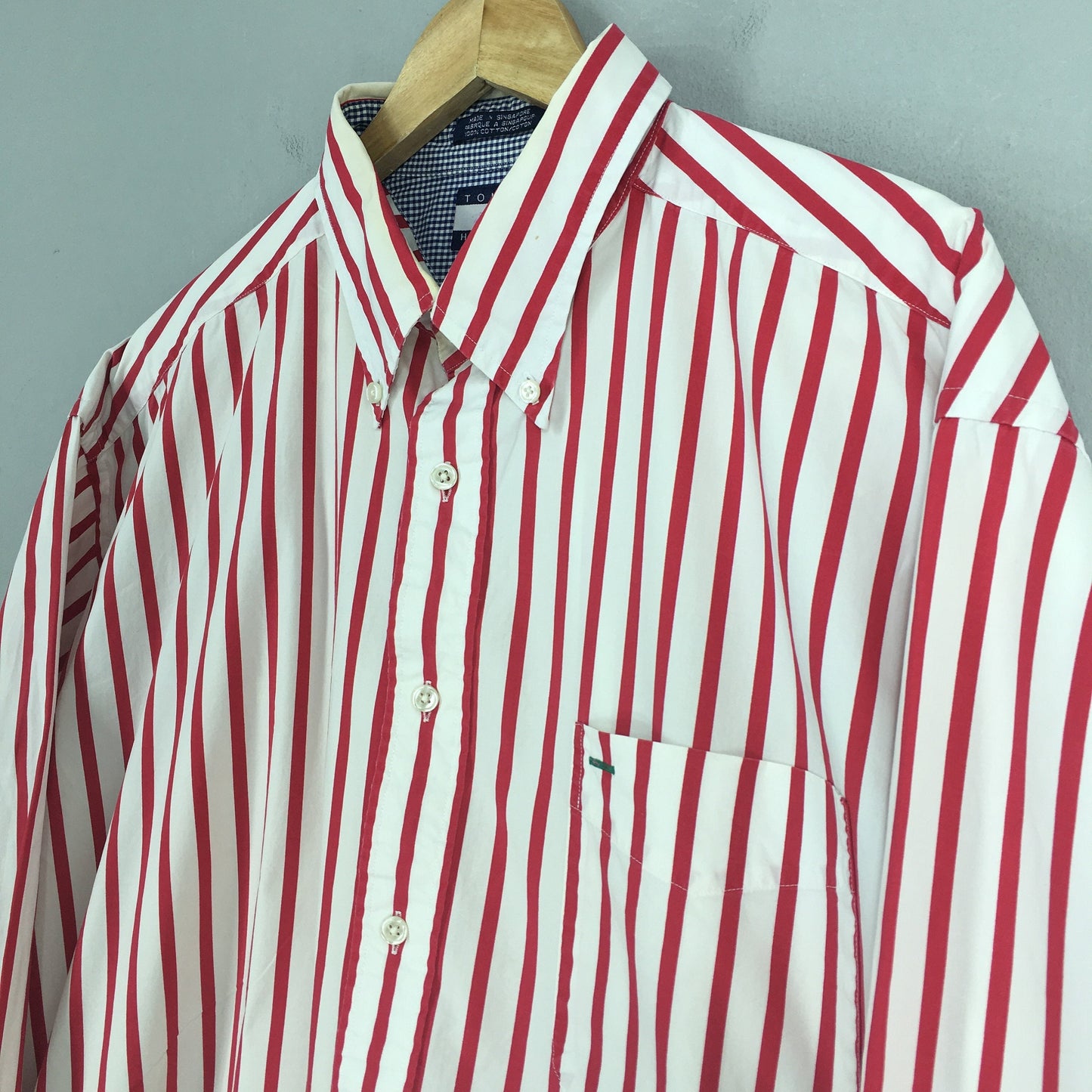 Tommy Hilfiger Red Stripes Oxfords XLarge