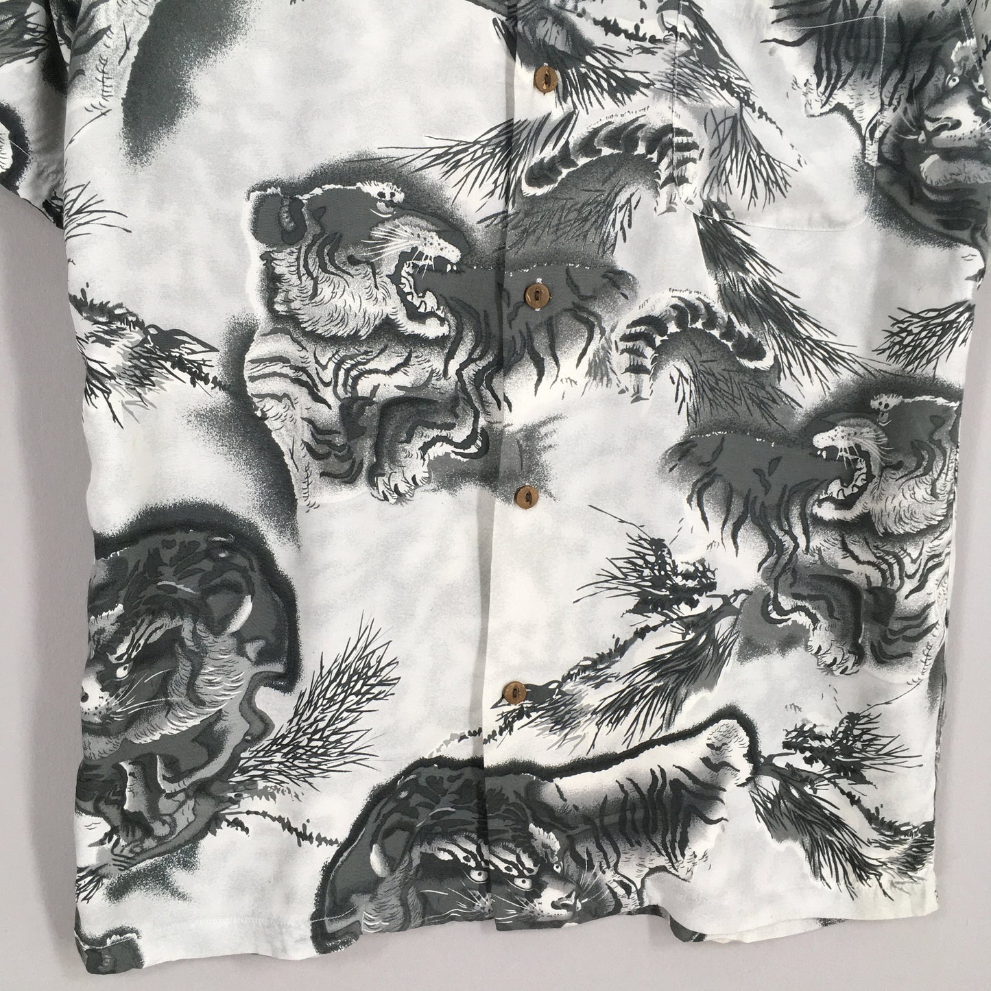 Houston Japan Hawaiian Dragon Shirt Medium