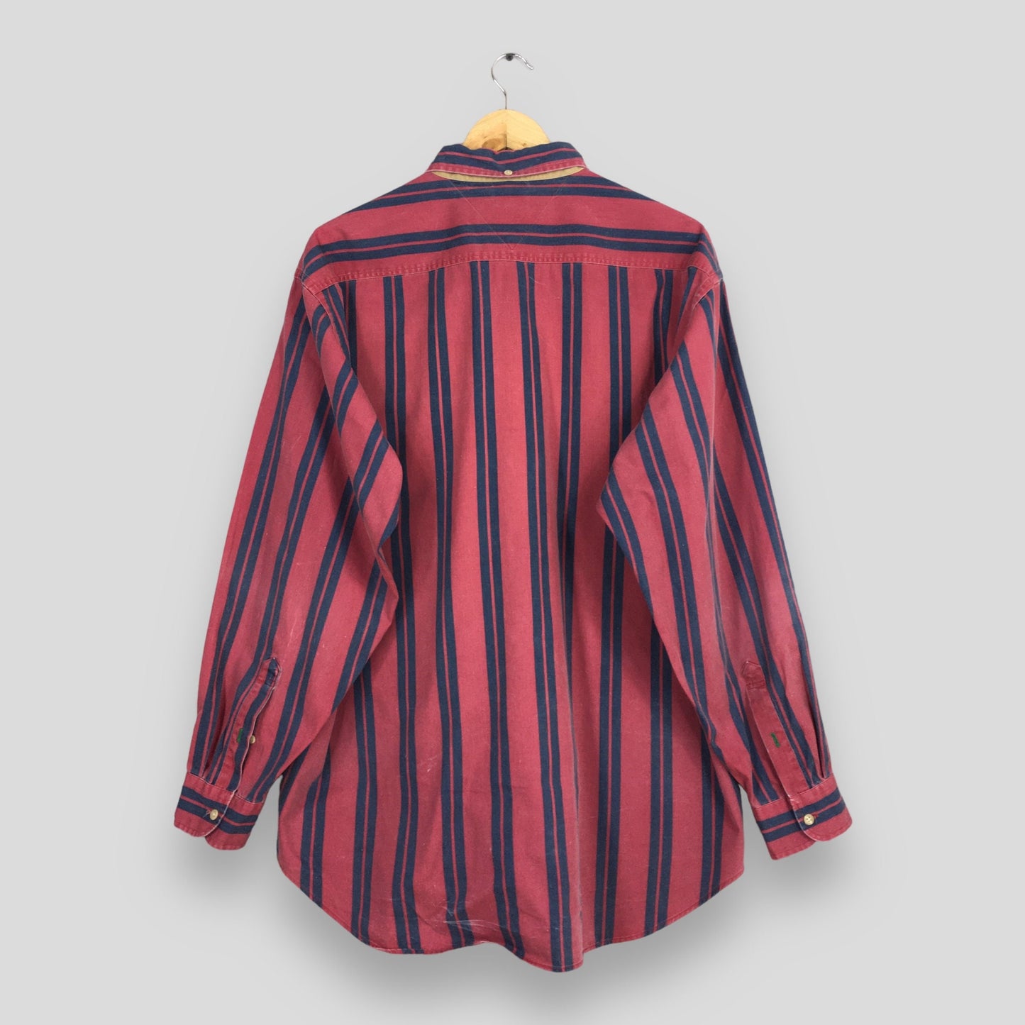 Tommy Hilfiger Multicolor Stripes Red Oxfords XLarge