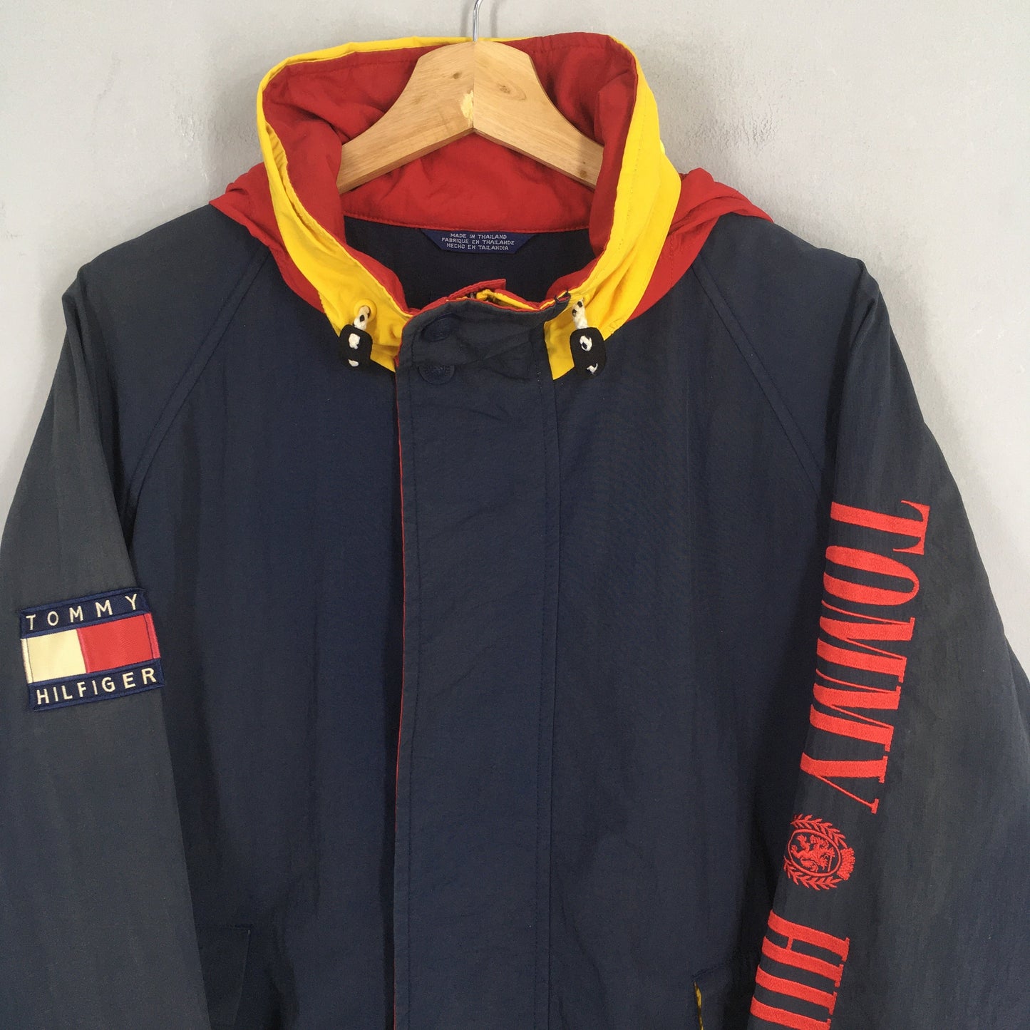 Tommy Hilfiger Blue Hoodie Jacket Large